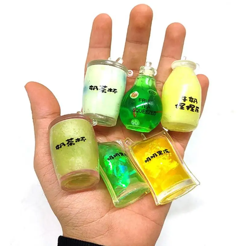 Mini Milk Tea Cup Stress Relief Sensory Squeeze Toys Anti-stress Mini Silicone Toys Kids Anti Stress Decompression Toys