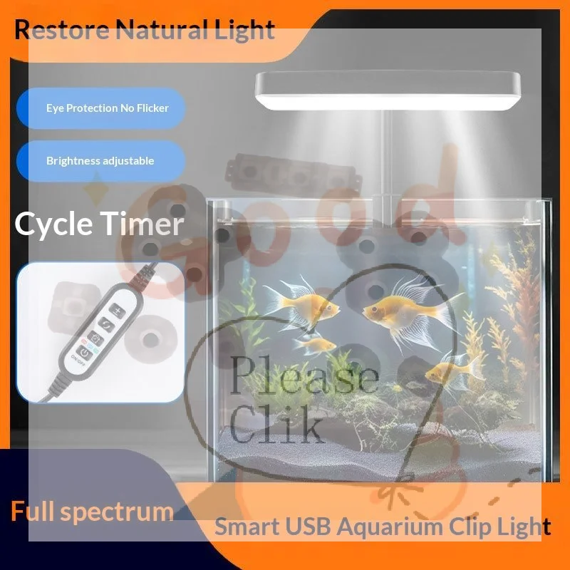 Aquarium Planted Plants - 【HG】Led Waterproof Aquarium Light 360 Adjustable