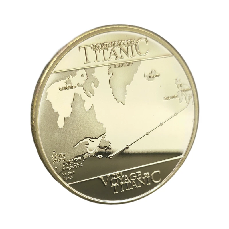 Titanic Ship Coins Incident Art Collection Medal Commemorative Coins Home Decoration