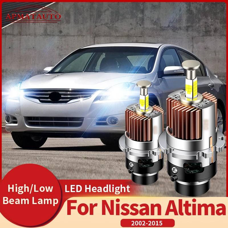 

2PCS 12V High Quality 32000LM 35W HID Xenon Bulb 6000K Auto Light Car Headlight For Nissan Altima 2002 2003 2004-2015 Plug&Play