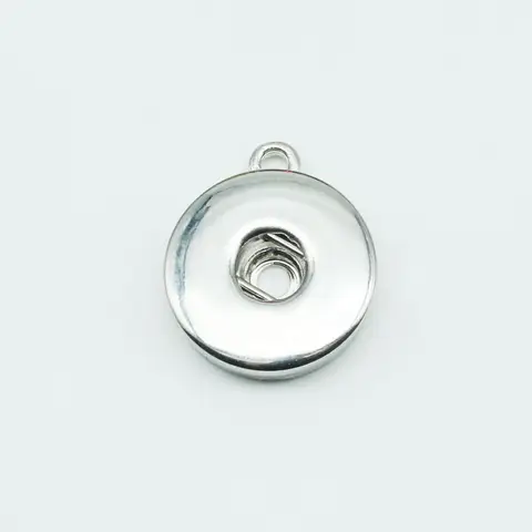 100pcs Interchangeable DIY 18mm Ginger Metal Snap Button Pendants Jewelry Accessory