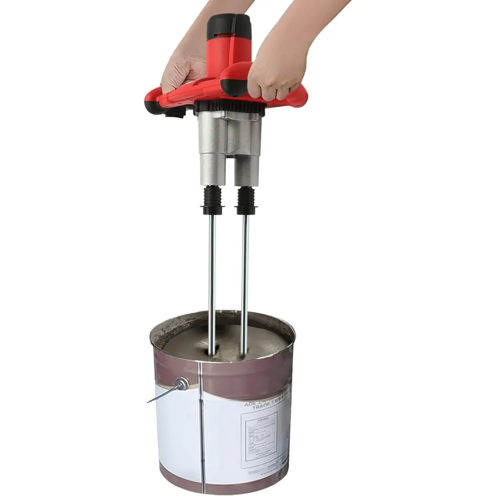 هاون النمام 2800 واط المزدوج مجداف الكهربائية هاون النمام يده الخرسانة الاسمنت هاون خلاط مع 6 سرعات Thinset الجص