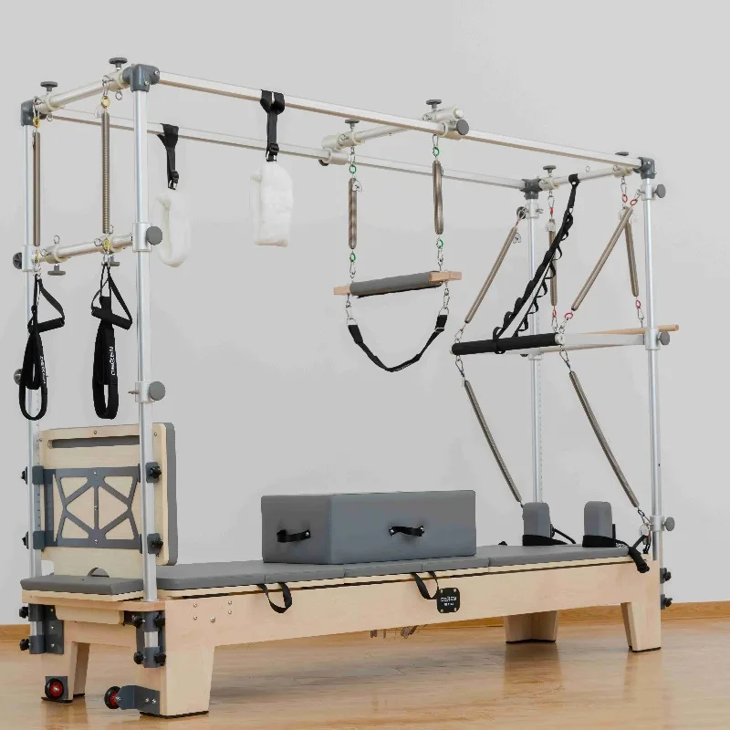 YTYIN Machines Yoga Training Home Tower Oak Half Trapeze Wood Pilates Reformer Tower