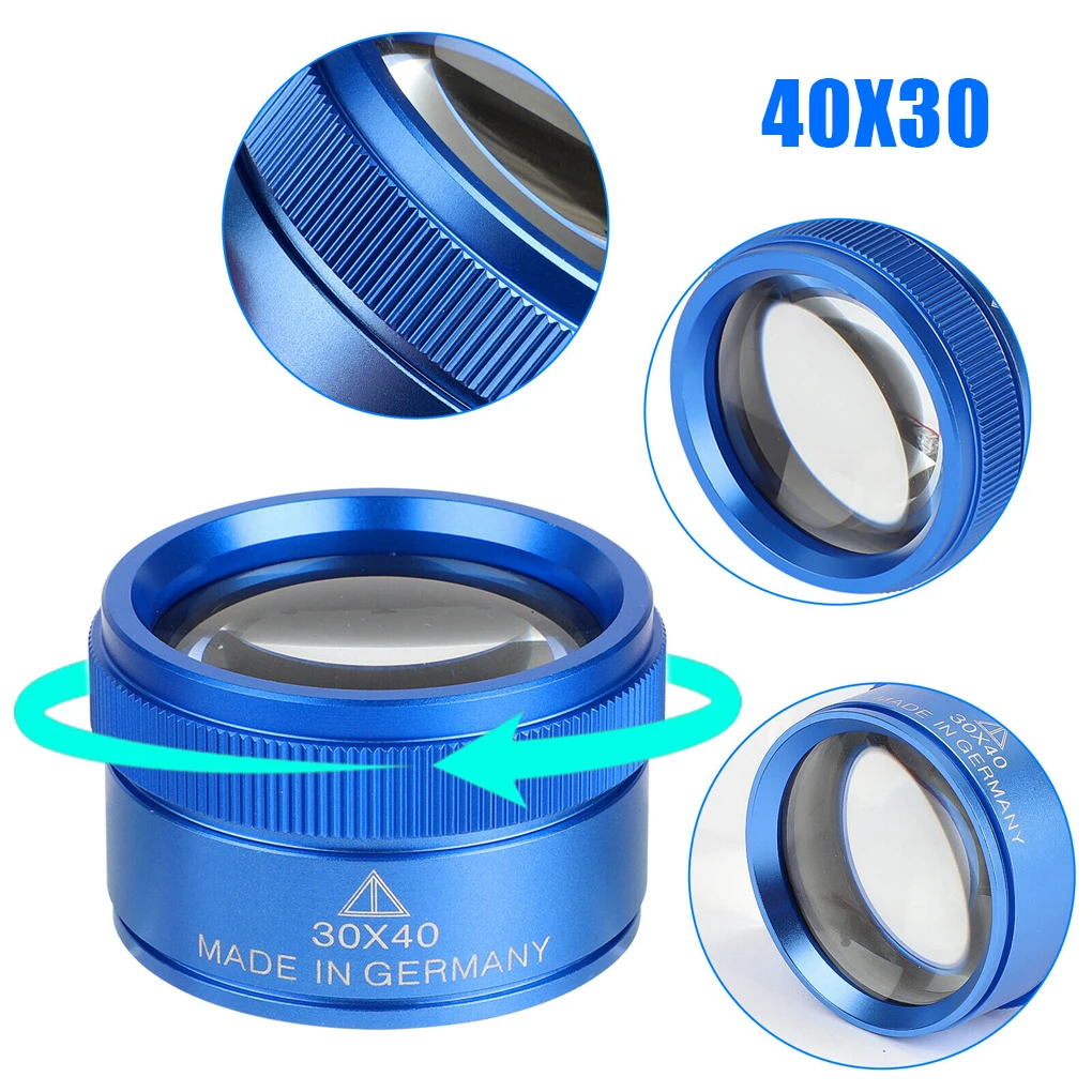 Imagem -03 - Lupa para Reparo de Jóias Eye Glass Magnifier Loop Pocket Magnifier 40x30