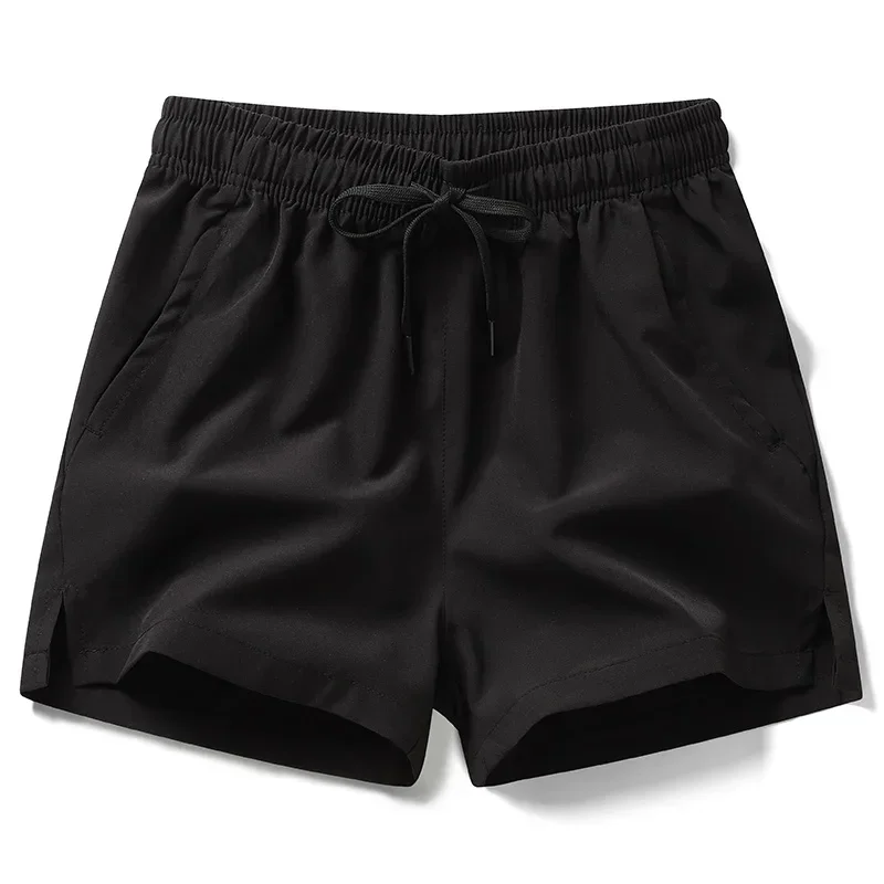 Pantalones de chándal ligeros para hombre, Shorts informales con bolsillos, básicos, de Color sólido, para correr en la playa, novedad de verano