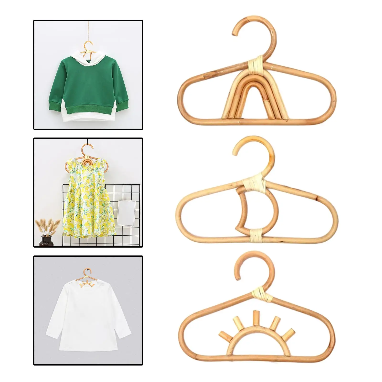 

Kids Clothes Hanger Smooth Organizer Hook Wall Hooks Coat Hangers for Baby
