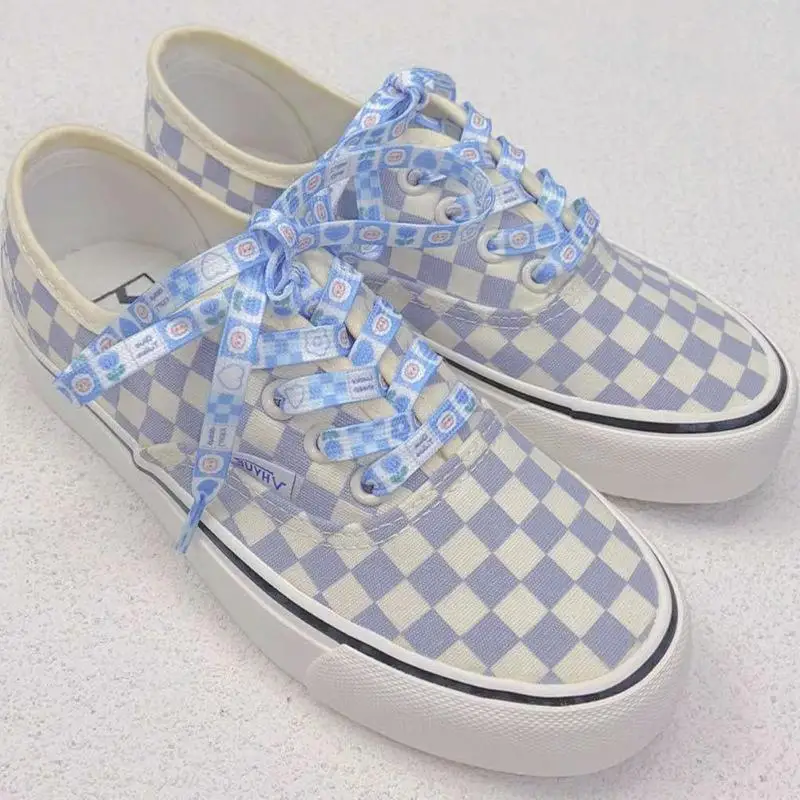 الطباعة أربطة أحذية لطيف القطط الجراء أحذية رياضية أربطة الحذاء الرجال النساء عالية الجودة قماش غير رسمي الأبيض حذاء مسطح الأربطة سلاسل