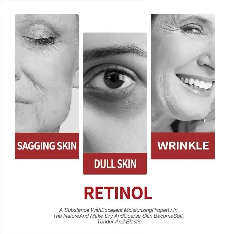 Retinol Wrinkle Removing Cream Lifting Anti Aging Firming Fade Fine Lines Whitening Brightening Moisturizing Skin Care Cosmetic