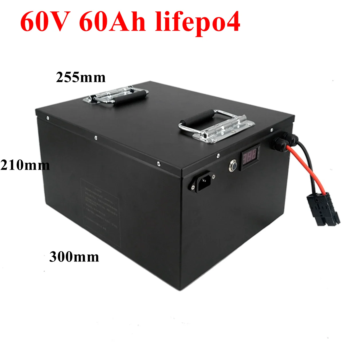 60v 60ah lifepo4 battery 60A BMS 3500w 1500w bicycle bike scooter Tricycle backup power +10A charger