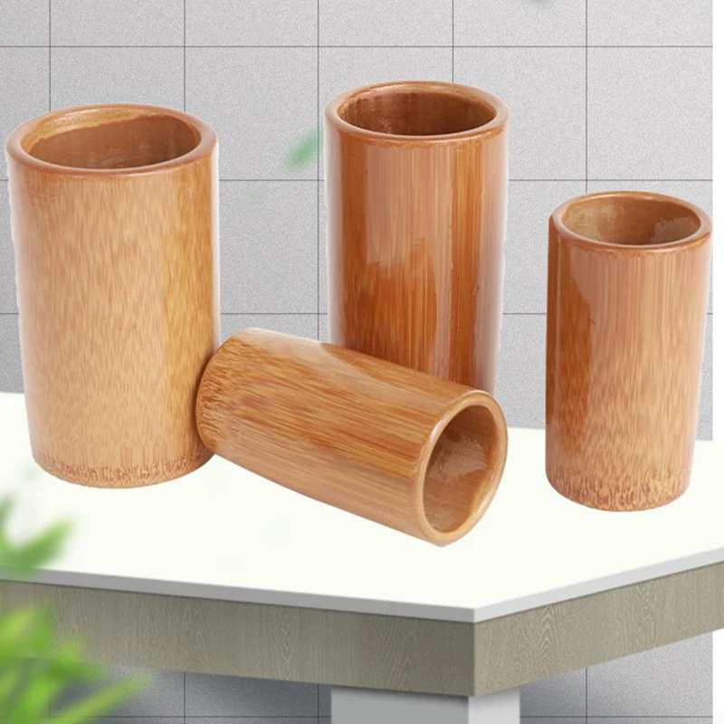 1pc Natural Bamboo Wood Anti Cellulite Massage Vacuum Acupuncture Cupping Traditional Chinese Medicine Cupping Jar