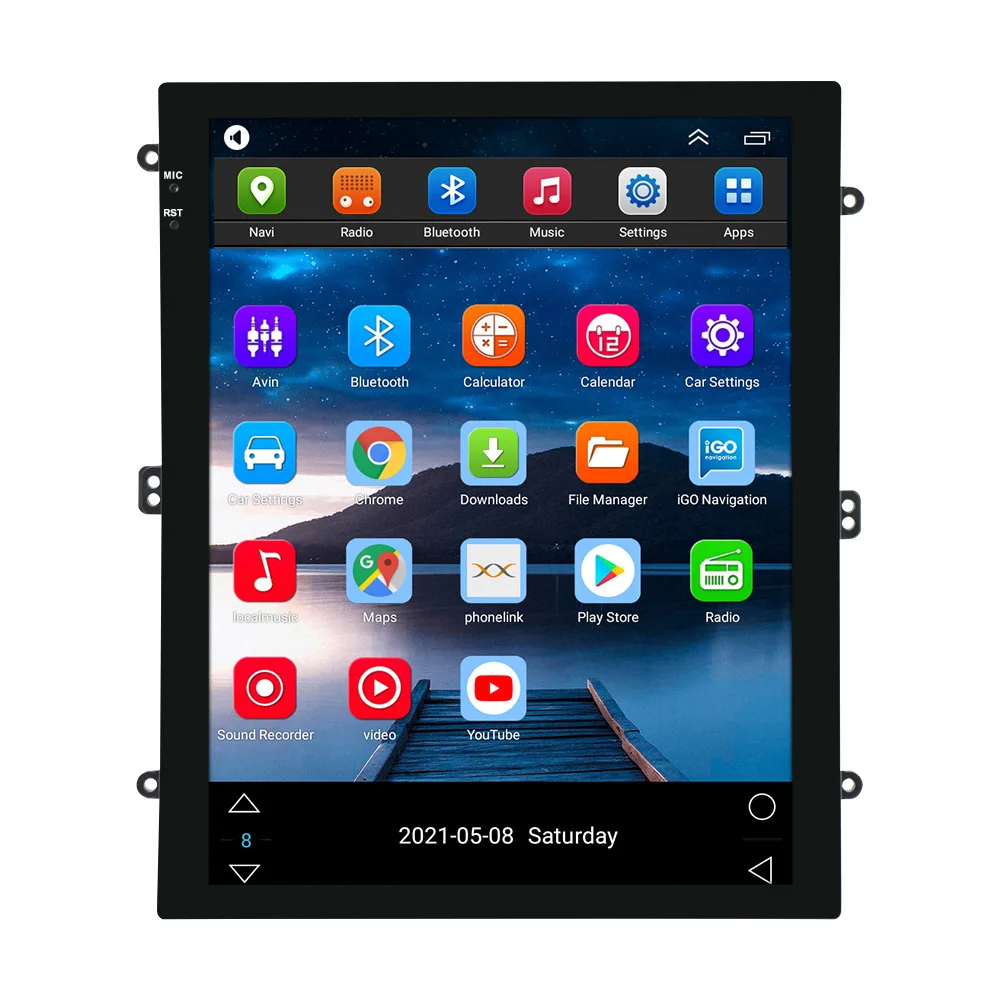 2025Zmecar Universal Android 9.7 Inch Big Vertical Screen Style GPS Navigator Reverse Camera Car DVD MP5 Player