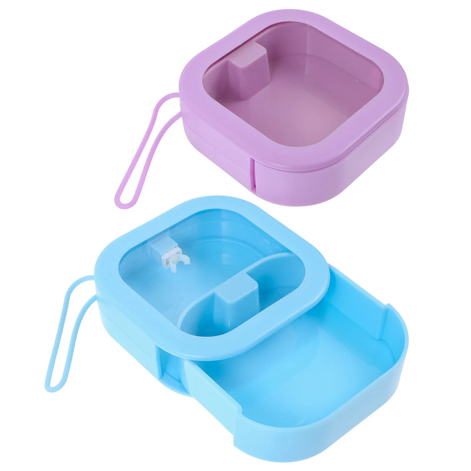 

2Pcs Portable Jewelry Organizer Travel Case for Necklace Earrings Rings Simple Structure Easy to Use Safe Outdoor