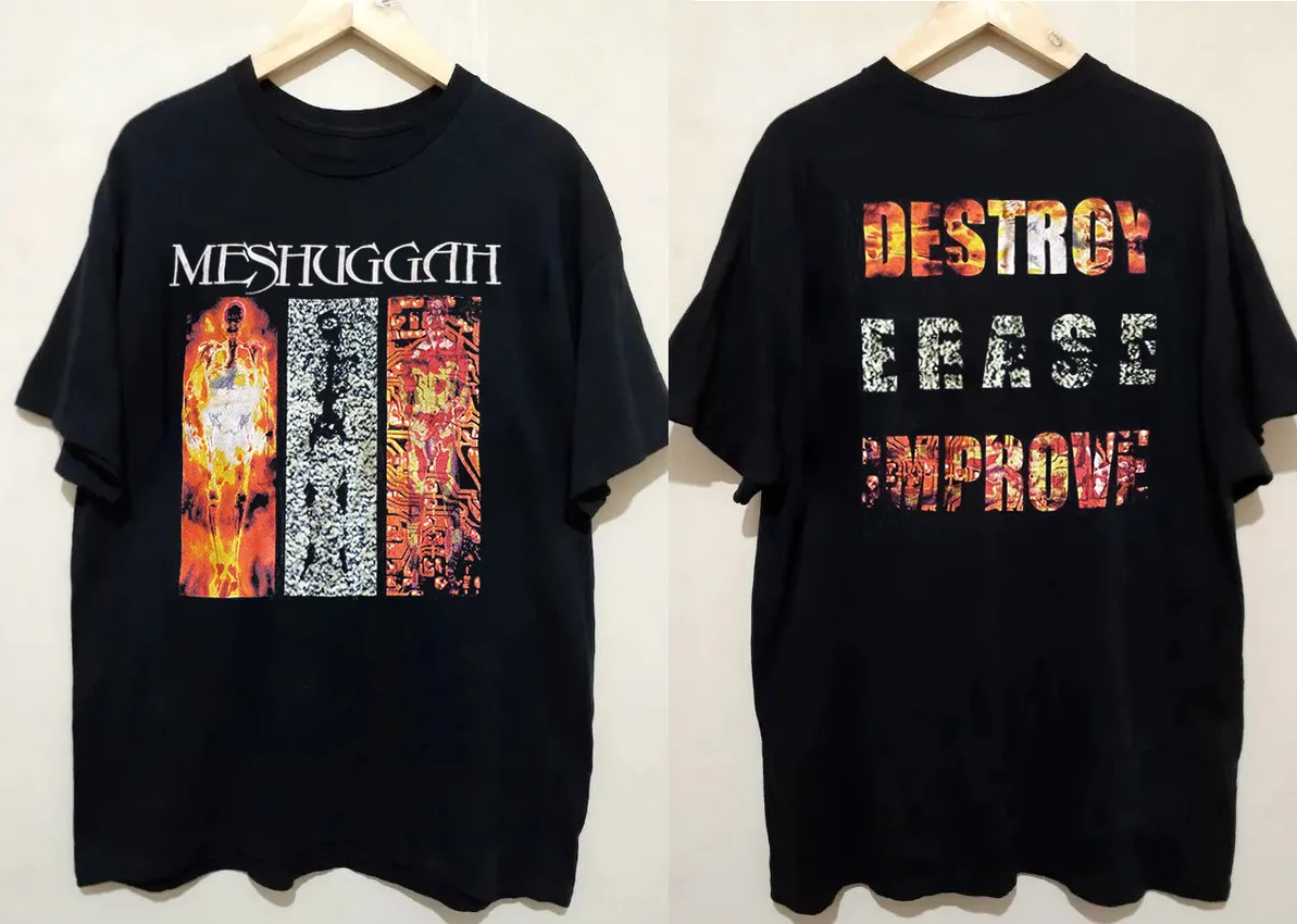 Meshuggah Destroy Erase Improve T-shirt, size S-5XL