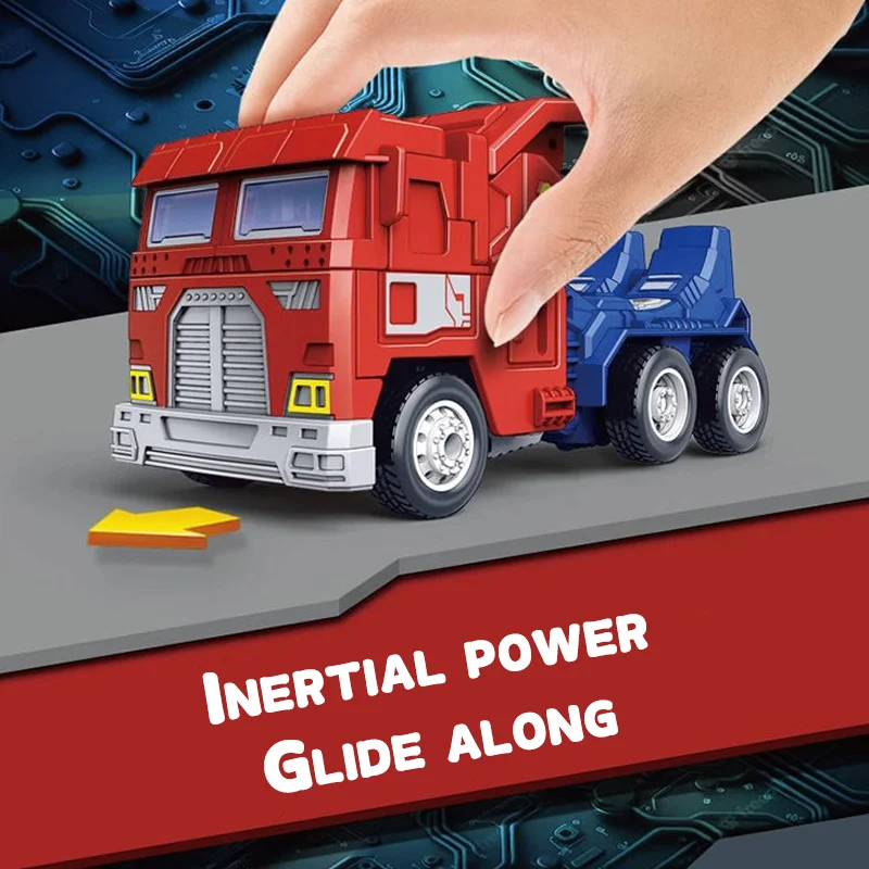 Transformeerbaar robotspeelgoed voor kinderen, traagheidsvrachtwagenmodellen, Optimus Prime krijgerjongensbeeldjes, King Kong-cadeaus