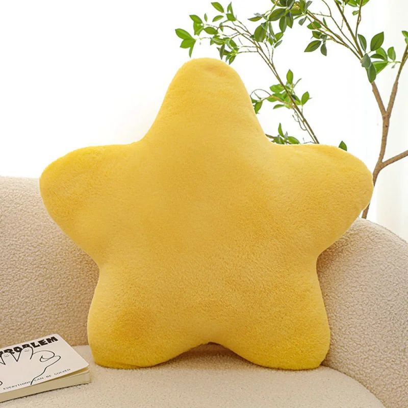 

30CM Cute Butter Cheese Throw Pillow Plush Toy Dormitory Sleep Throw Pillow Sofa Chair Cushion Pentagon Star Shape Birthday Gift