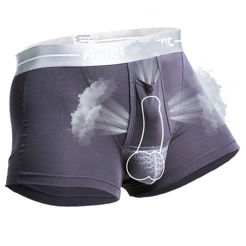 

Мужские трусы с анатомическим мешочком для мошонки, из модала, с U-образным выпуклым отделением, для молодежи, для здоровья.