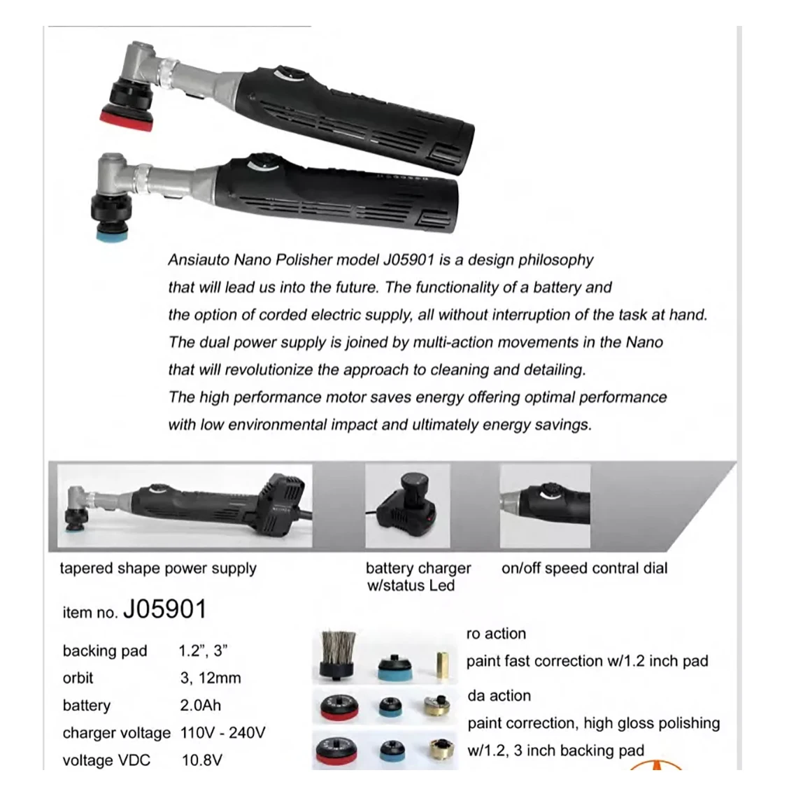 New Cordless Battery Mini Car Polisher With DA/RO for Car Polishing 110V-220V Lacquer Surface Sanding Details Polishing Machine