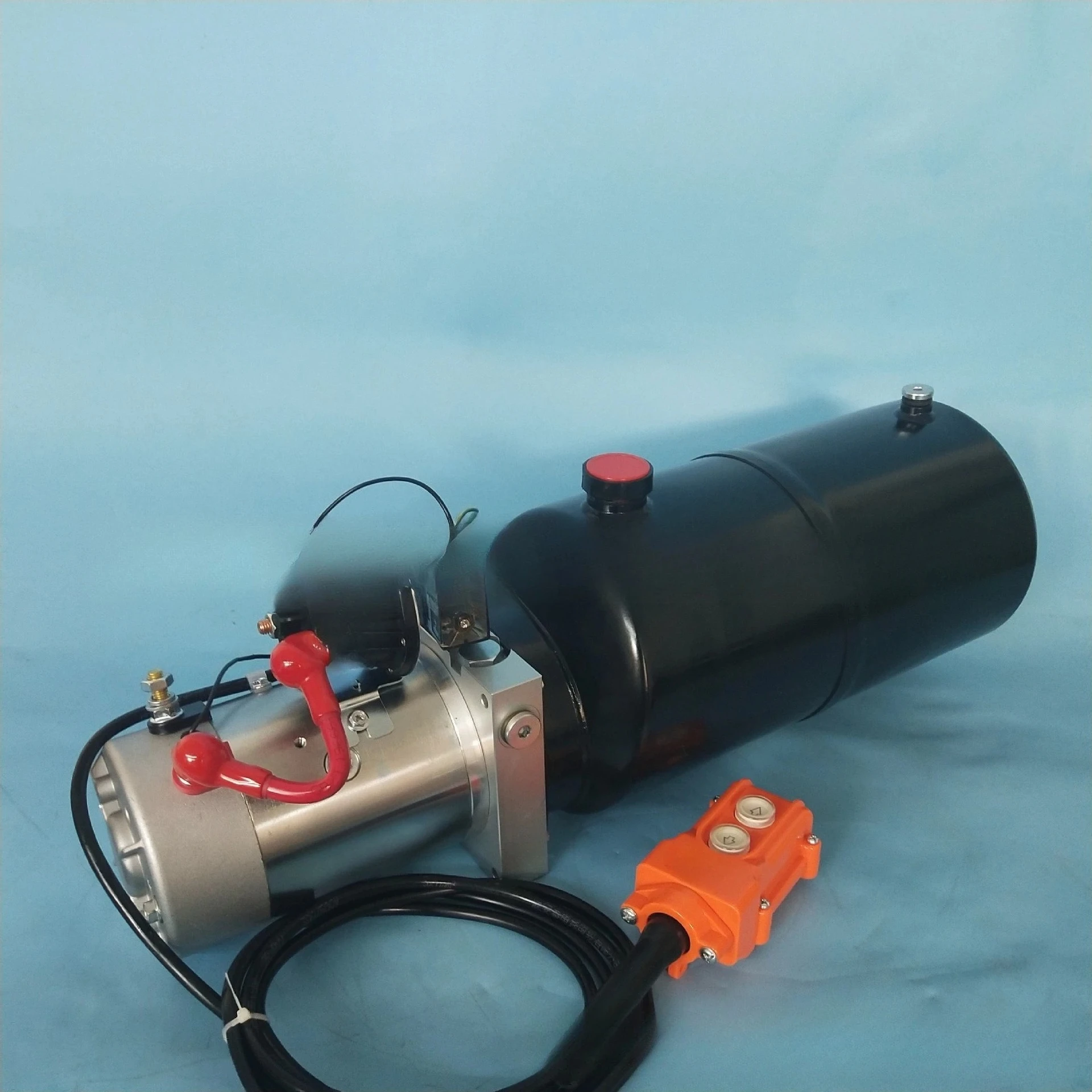 12V24V single-acting small hydraulic pump station power unit tricycle modified lifting platform