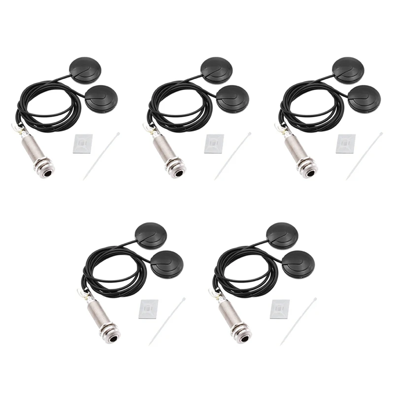 

5X Guitar Pickups Acoustic Electric Piezo Transducer Microphone Contact For Guitar Violin Ukulele Mandolin Banjo Cello