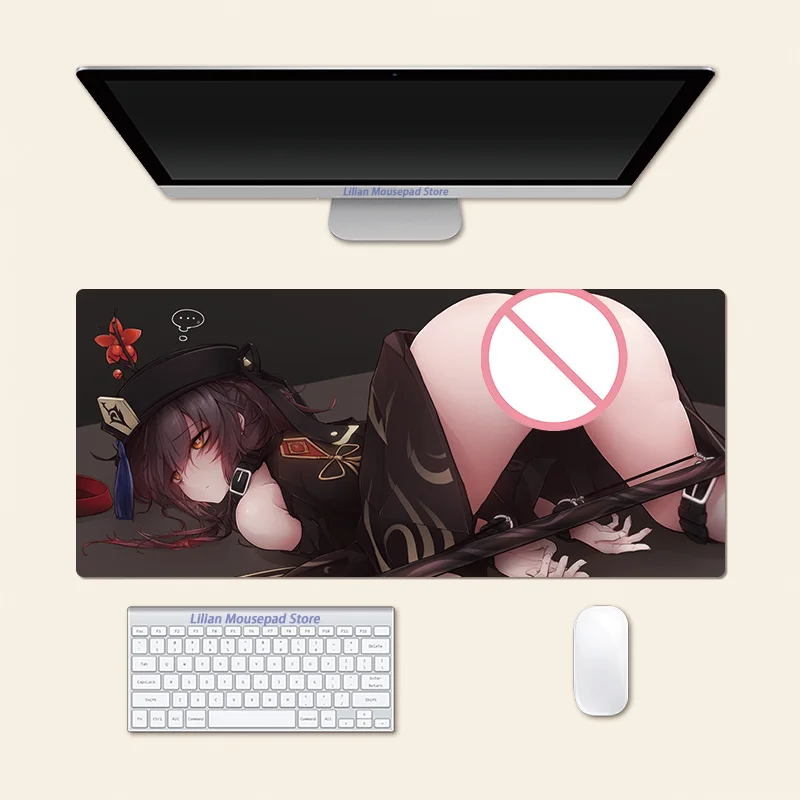 Genshin Impact Anime Hu Tao Large Mouse Pad PlayMat Office Mousepad Game Creative Desk Gaming Mat