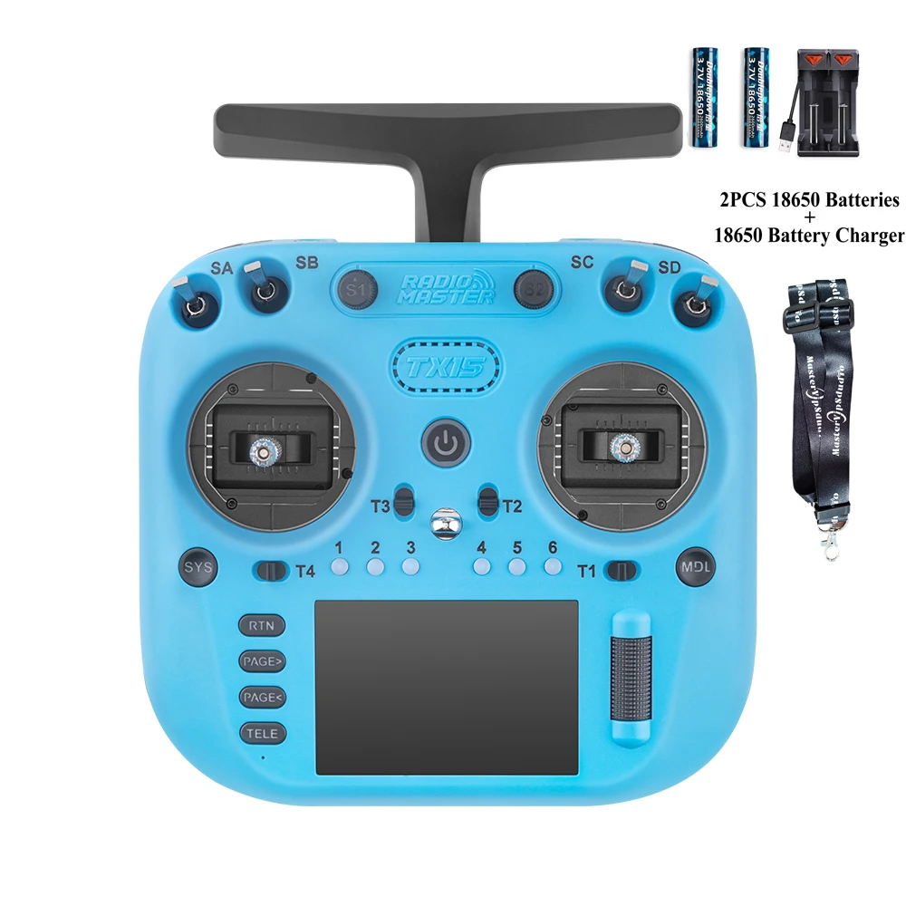 Radiomaster TX15 16ch 3.5inch IPS Touchscreen V5.0 Hall Gimbals Radio Controller ELRS FCC/LBT Built-in Gyro Microphone