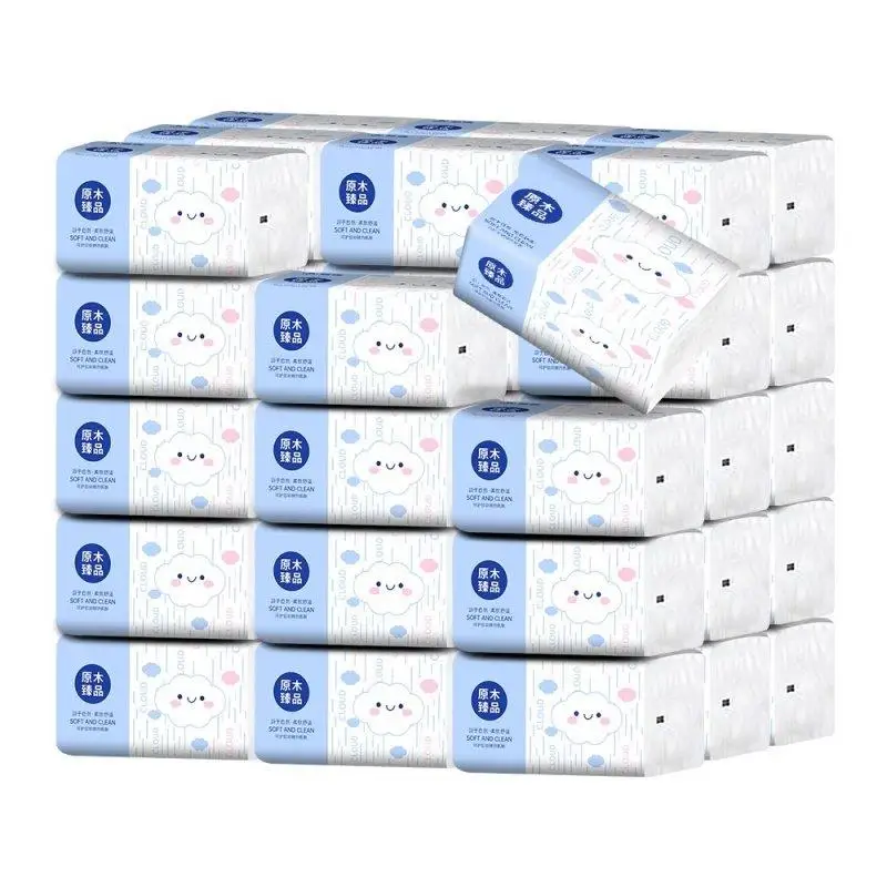 Affordable Large Pack Tissue Paper Handkerchiefs Facial Tissues Bathroom Tissue Home Practical Use High Absorbency Non-antiba...