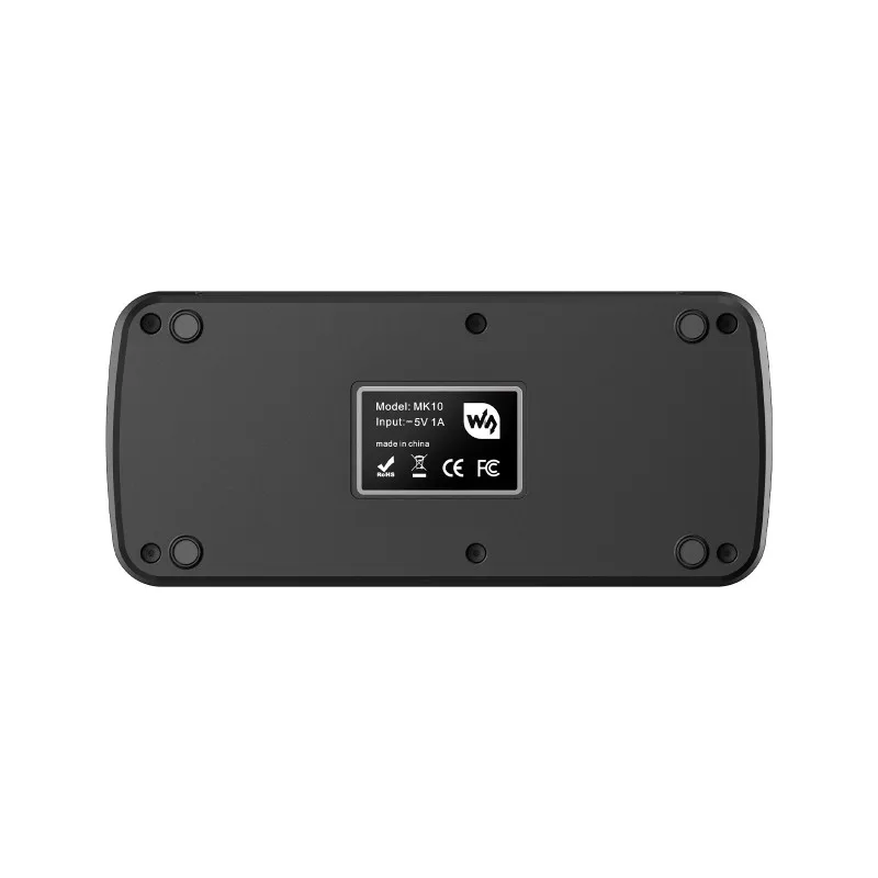 Waveshare MK10 Multi-Functional AI Voice Control Panel, Onboard 10 × 0.85inch Mechanical LCD Macro Keys And A 2.01inch Secondary