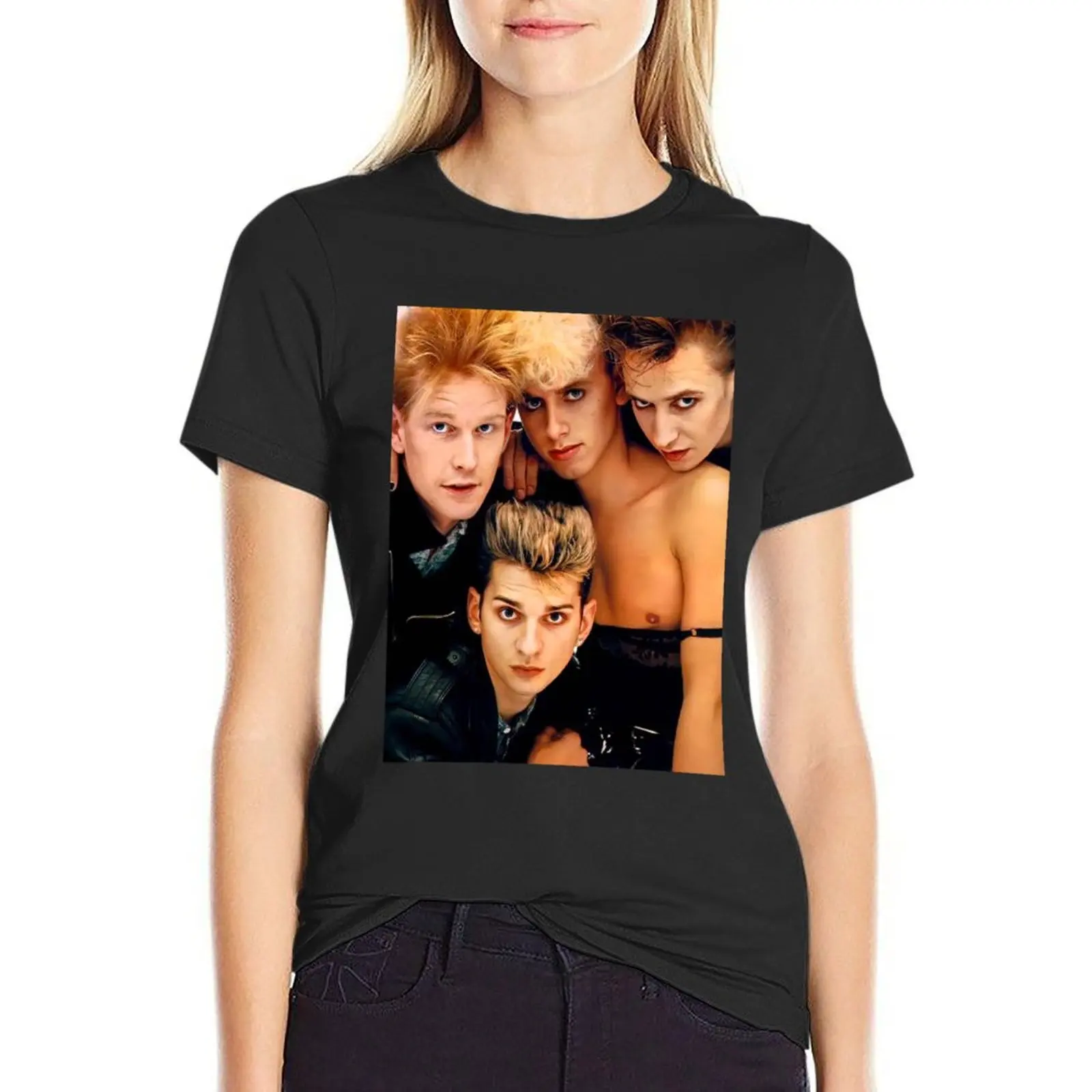 

DM 80s Lineup T-Shirt Aesthetic clothing Short sleeve tee customs anime clothes womans clothing