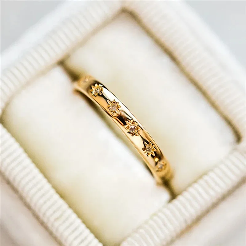 Women's 925 Sterling Silver Simple Thin Wedding Ring