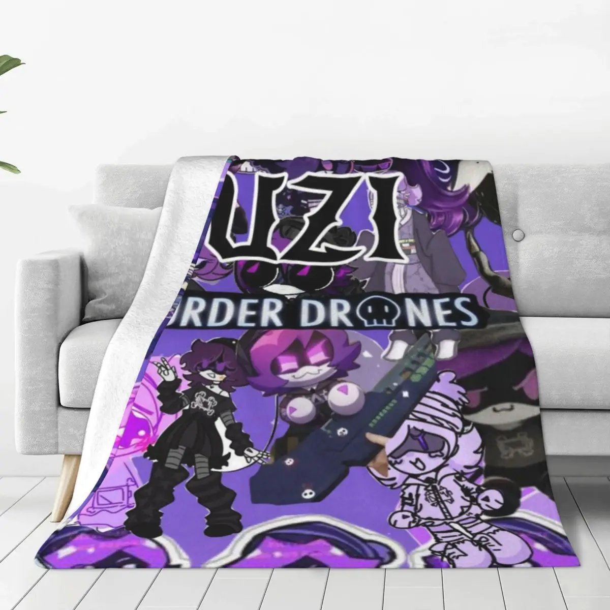 Murder Drones Blanket Sofa Bedroom Bed Home Office Nap Blanket Car Travel Picnic Blankets Gift