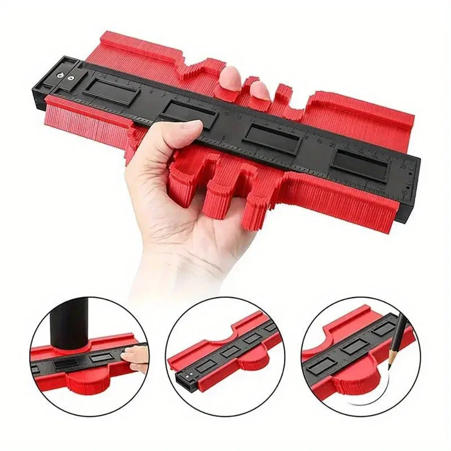 

1PC multifunctional irregular measuring tool contour ruler shaping tool woodworking tile carpet contour marking measuring tool