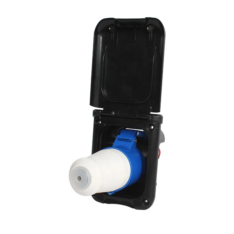 

OEM Best Selling RV Accessories 32A Charging Socket + Plug Waterproof Charging Socket External Power Supply