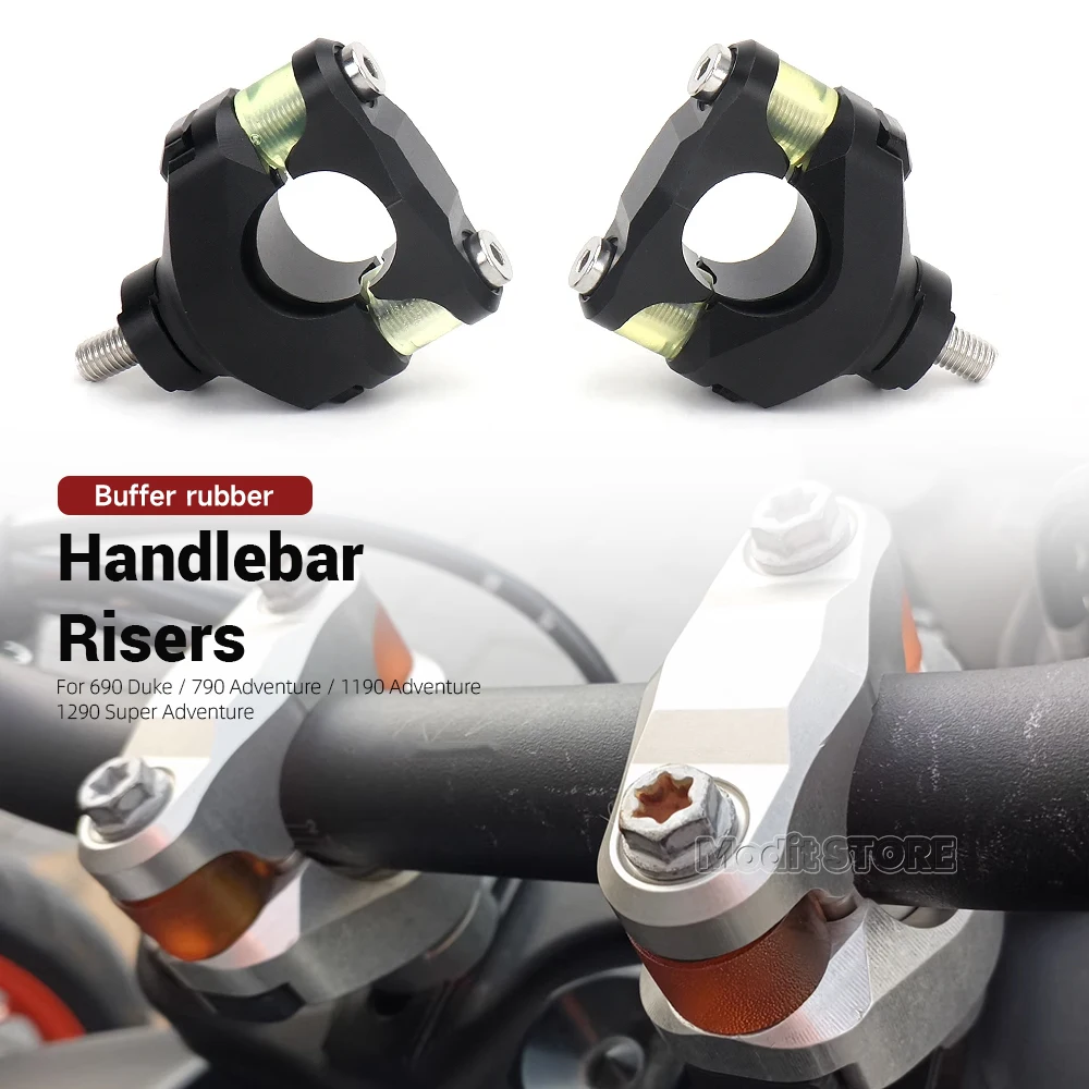 

New Motorcycle Handlebar Riser 28MM Handle Bar Clamp Extend Adapter For 1290 Super Adv 690 Duke 790 Adventure 1190 ADVENTURE