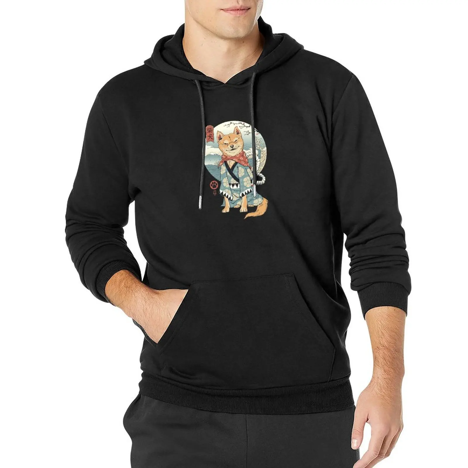 

Shiba Inu Pullover Hoodie men clothing graphic t shirts men new in hoodies