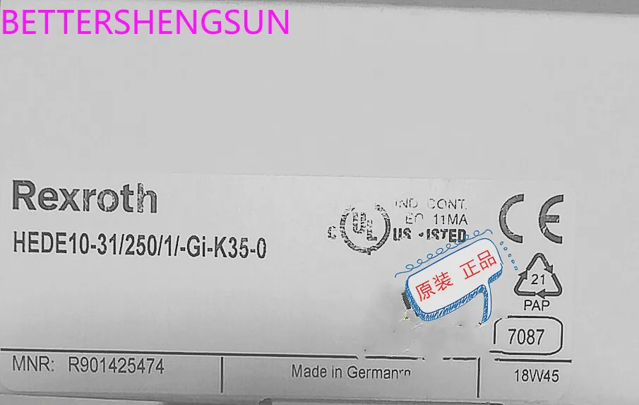 Pressure sensor HEDE10-31/250/1/-GI-K35-0 R901425474