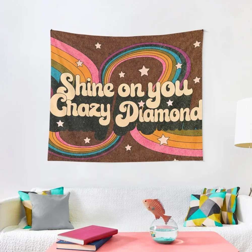 SHINE ON YOU CRAZY DIAMOND Tapestry Room Decor For Girls Mushroom Tapestry