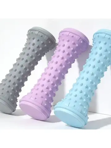 Yoga Massage Ball & Plantar Fascia Roller, Portable Plastic Tool to Relax Foot Muscles for Daily Foot Care Massage