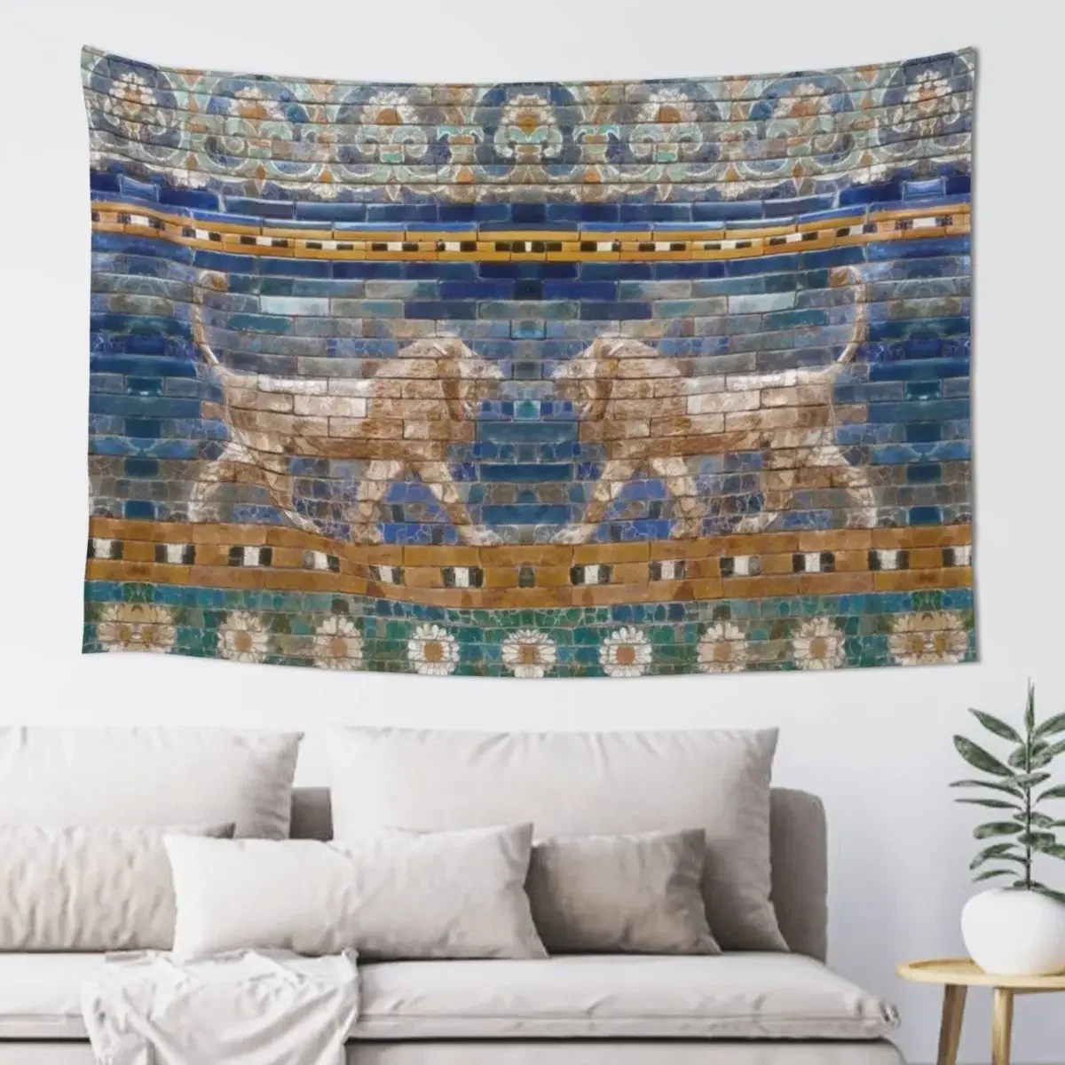 Lions from Babylon Tapestry Decorative Wall Murals Aesthetic Home Decor Wall Decor Hanging Room Aesthetic Tapestry