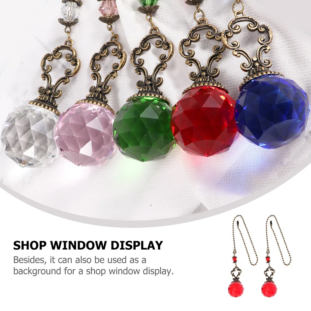 

2 шт. хрустальные подвески-шары для люстры, декоративный аксессуар для потолочного освещения, изящное подвесное украшение для дома, бара, кафе, мастерской