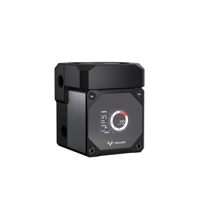 Granzon AIO GFMB Digital Display DDC Combo Pump+Reservoir /Wireless Speed Control 4800RPM /Cylinder Tank Length 60/100/150/200mm