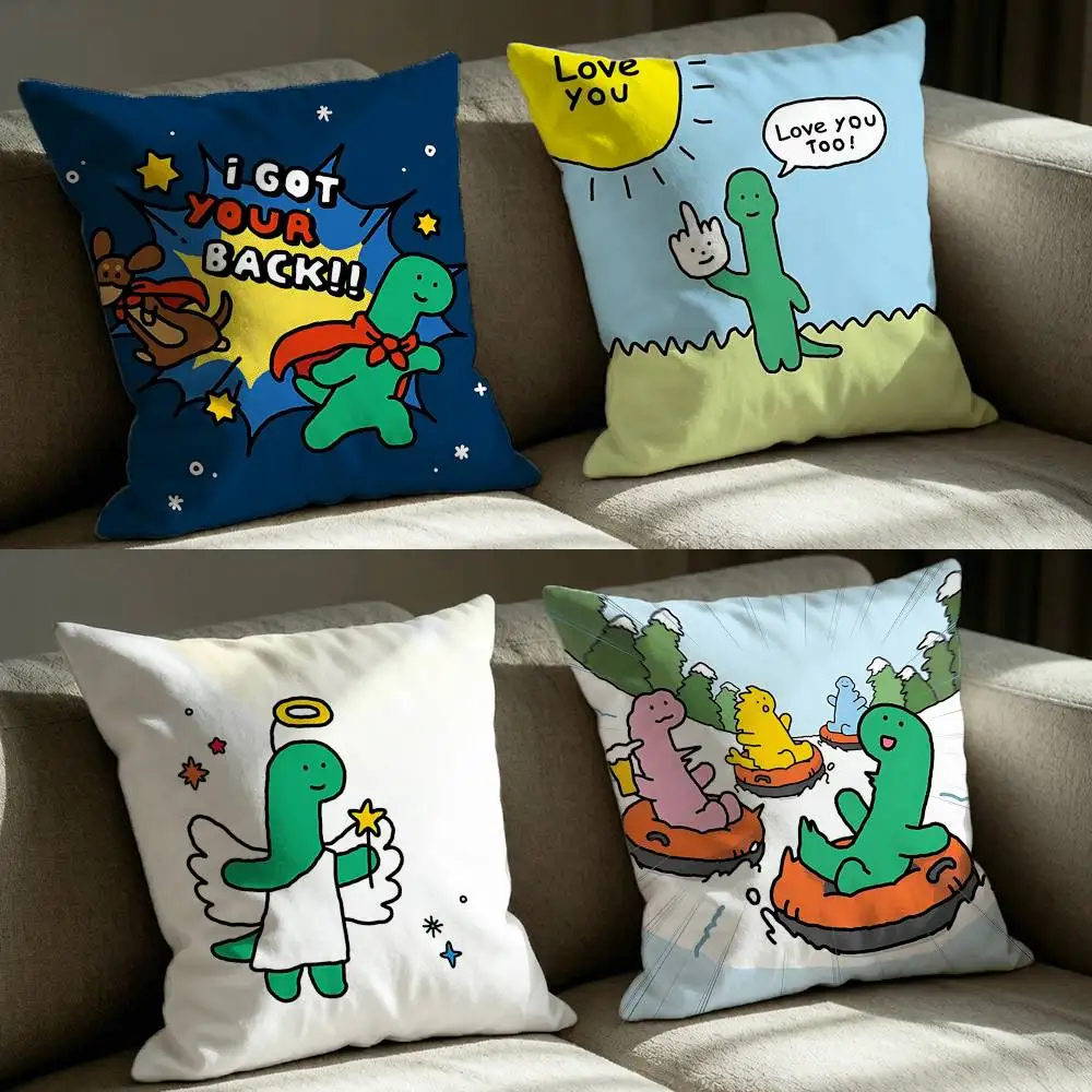 Green Joguman B-Brachio Lovely  Square Sofa Pillow Cover Solid Color Living Room Home Decor Cushion Case