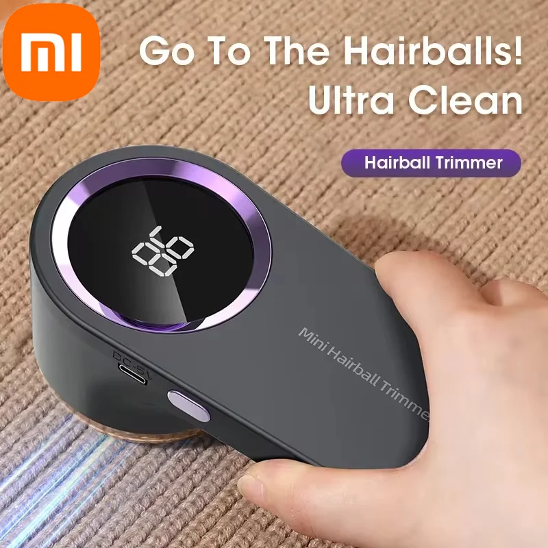 XIAOMI eliminador de pelusas para ropa, eliminador de pellets de pelusa eléctrico portátil, pantalla LED recargable para afeitadora de ropa, eliminador de pelusas