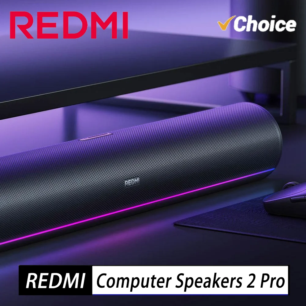 MIJIA REDMI Computer Speaker 2 Pro Four-Unit Two-Channel Stereo RGB Ambient Light Bluetooth 5.0 Built-in Microphone CN Version