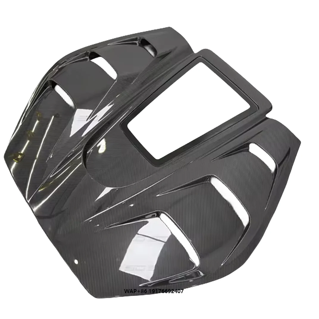 

Dry Carbon Fiber Bodykit BatFury Aero Style Carbon Fiber Rear Deck Lid Rear Bonnet Hood forFerrari 296GTB