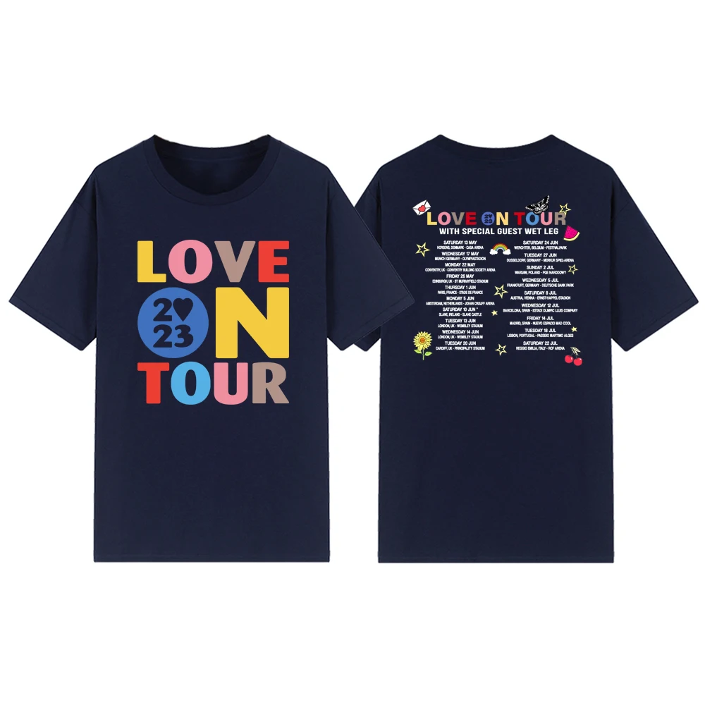 Love on Tour 2023 T Shirts HS Concert Tee Music Lover T-shirt Unisex Graphic Tees Short Sleeve Love on Tour Merch Streetwear Top