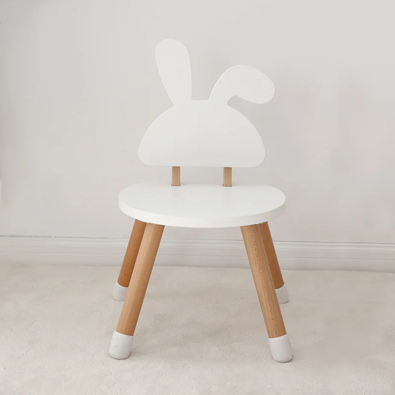 Modern Wooden Kids Chair Nursery Room Children\'s Furniture Playroom Preschool Kindergarten Reading Playing Cartoon Animal Chairs