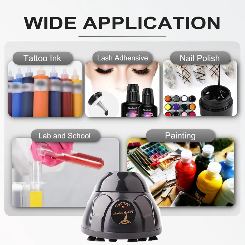 Mini misturador vortex 5200rpm shaker tatuagem suprimentos para laboratório mistura pintura unha polonês cílios adhensivos tinta de tatuagem e tubos de ensaio
