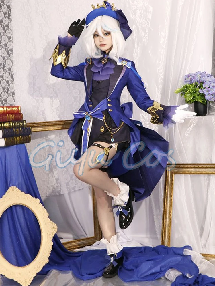 Genshin Impact Furina Focalors Costume Cosplay vestiti quotidiani uniforme di carnevale costumi per feste di Halloween Masquerade gioco delle donne