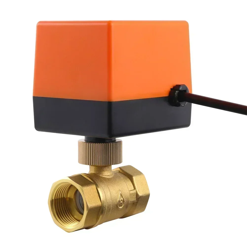 

3-Wire Ball Valve Electric Ball Valve 1.3 Mpa Pressure Rating 15s Operating Time AC 220V Voltage Brass Material
