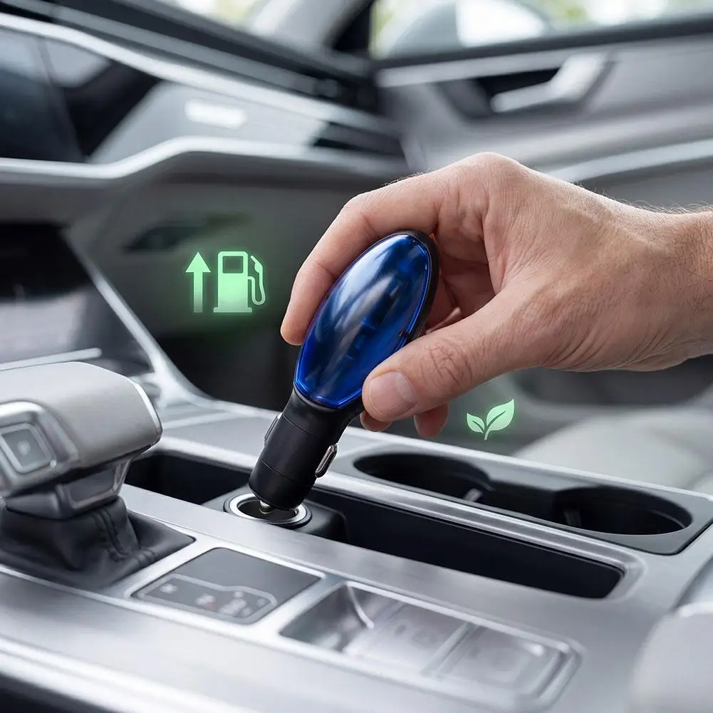 Car Fuel Saver Device With Free Cleaning Towel Universal Plug And Play Fuel Saving Optimizer For Car Fuel Efficiency Car Gadgets